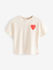 Red Heart/Ladybird Short Sleeve T-Shirt 3 Pack (3mths-7yrs) - Image 2 of 9