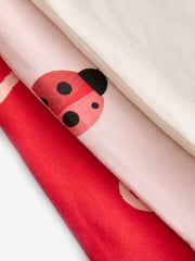 Red Heart/Ladybird Short Sleeve T-Shirt 3 Pack (3mths-7yrs) - Image 6 of 9