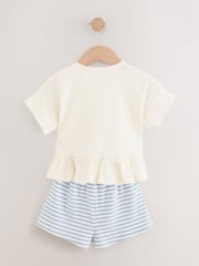 Pink T-Shirt & Short 2 Pack Set (3mths-7yrs) - Image 3 of 8
