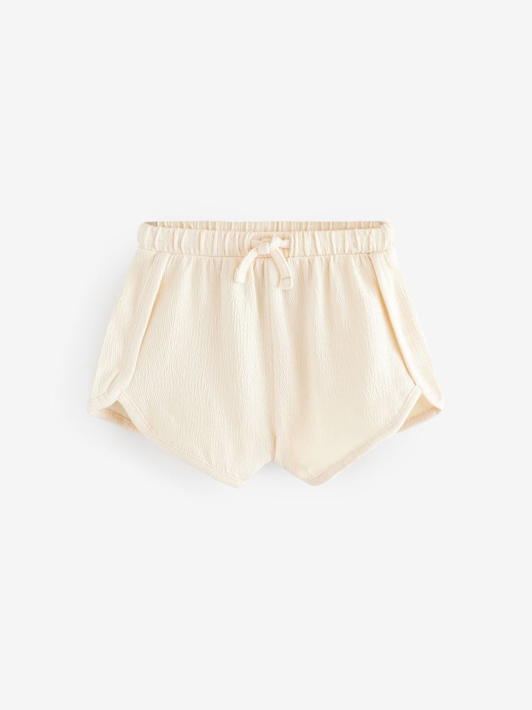 Blue/Cream/Pink Tie Front Runner Shorts 3 Pack (3mths-7yrs) - Image 2 of 7