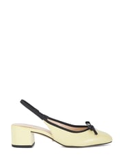 Dune London Yellow Classy Slingback with Front Bow - Image 2 of 6