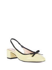 Dune London Yellow Classy Slingback with Front Bow - Image 3 of 6