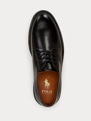Polo Ralph Lauren Black Asher Burnished Leather Derby Shoes - Image 4 of 4