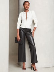 Lipsy White Diamante Trim Button Through Knitted Cardigan - Image 3 of 4