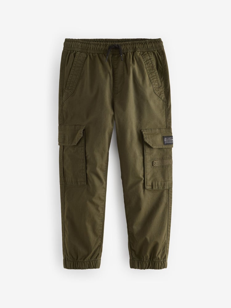 Black/Khaki Green Cargo Trousers 2 Pack (3-16yrs) - Image 2 of 6