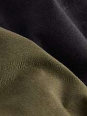 Black/Khaki Green Cargo Trousers 2 Pack (3-16yrs) - Image 5 of 6
