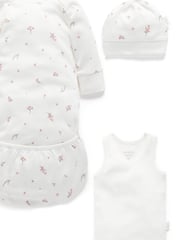 Purebaby Brown/White Newborn Essential Hospital Pack - Image 2 of 4