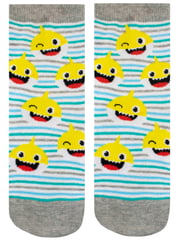 Character Blue Baby Shark Socks 3 Pack - Image 2 of 4