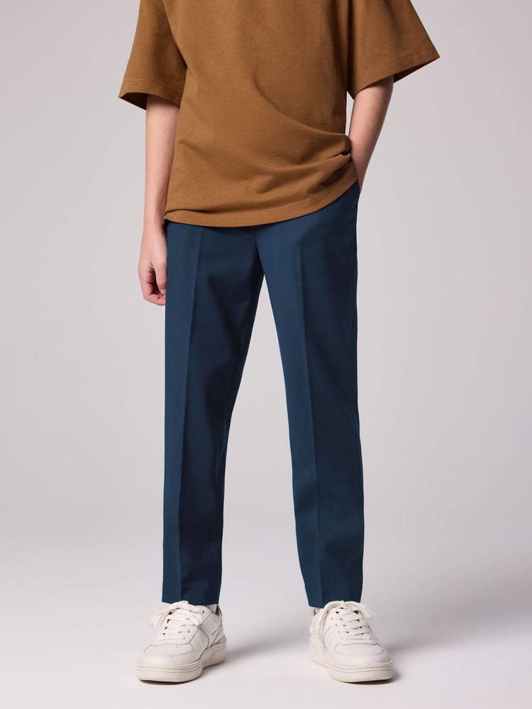 smALLSAINTS Navy Boys Slim Fit Moad Suit Trousers - Image 1 of 8