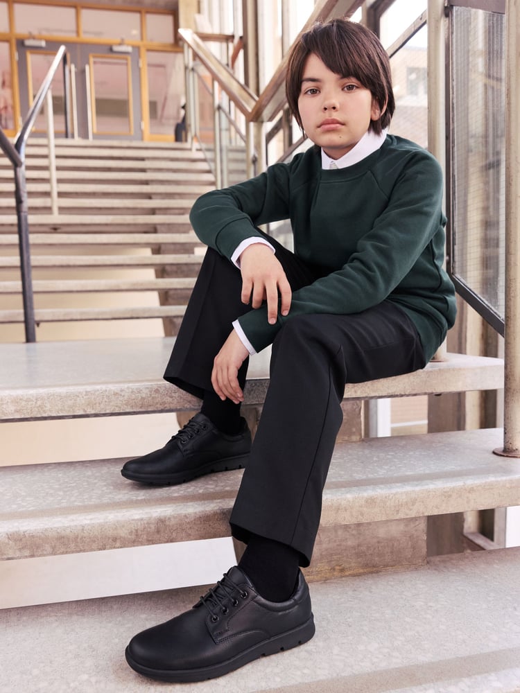 Schuh Youth BTS Rami Derby Black Shoes - Image 2 of 5
