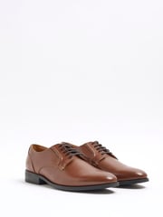 River Island Brown Chrome Check Suit Jacket - Image 4 of 6
