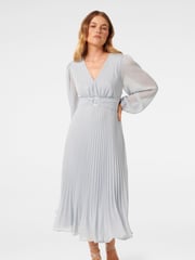 Forever New Blue Rosalina Petite Ring Front Midi Dress - Image 1 of 4