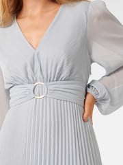 Forever New Blue Rosalina Petite Ring Front Midi Dress - Image 2 of 4