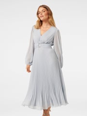Forever New Blue Rosalina Petite Ring Front Midi Dress - Image 3 of 4