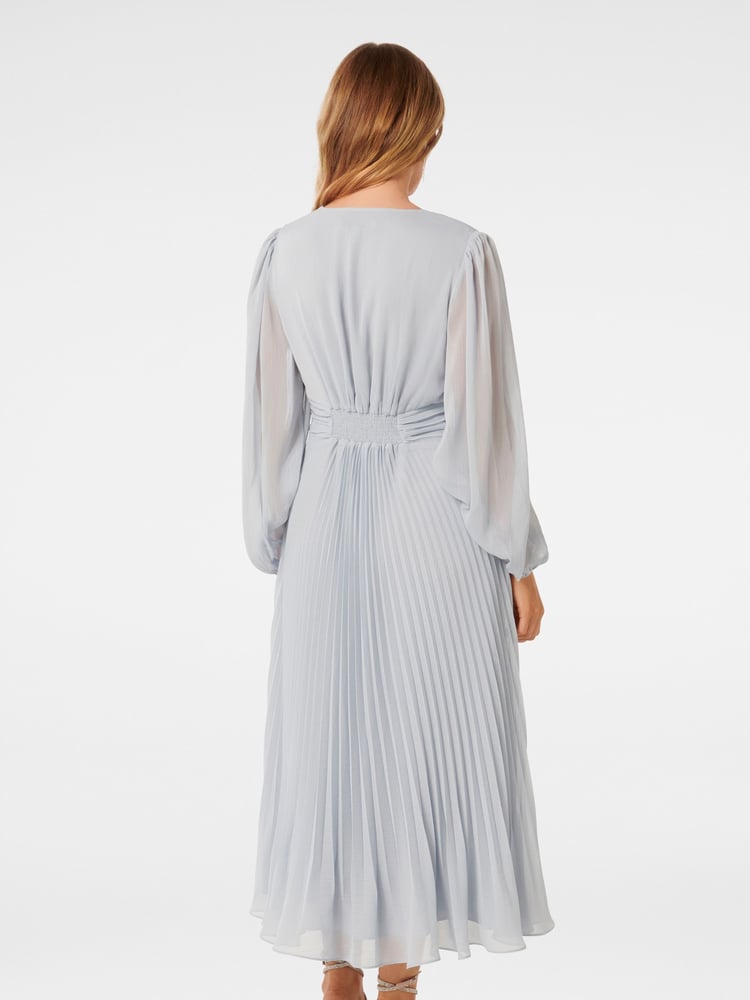 Forever New Blue Rosalina Petite Ring Front Midi Dress - Image 4 of 4
