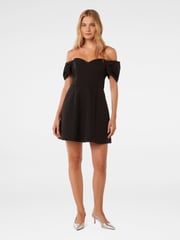 Forever New Black Sylvia Off Shoulder Mini Dress - Image 5 of 5