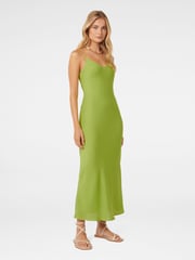 Forever New Green Fern Textured Slip Dress - Image 3 of 4