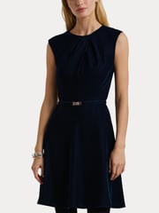 Lauren Ralph Lauren Velvet 100% Cotton Belted Mini Dress - Image 6 of 8