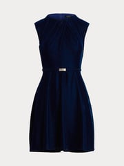 Lauren Ralph Lauren Velvet 100% Cotton Belted Mini Dress - Image 8 of 8