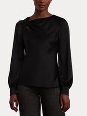 Lauren Ralph Lauren Silk Volume Sleeve Blouse - Image 7 of 8