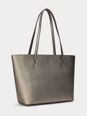 Lauren Ralph Lauren Karly Crosshatch Leather Tote Bag - Image 2 of 6