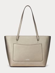 Lauren Ralph Lauren Karly Crosshatch Leather Tote Bag - Image 3 of 6