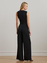 Lauren Ralph Lauren Matte Black Jersey Jumpsuit - Image 2 of 8
