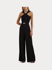 Lauren Ralph Lauren Matte Black Jersey Jumpsuit - Image 6 of 8