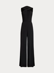 Lauren Ralph Lauren Matte Black Jersey Jumpsuit - Image 8 of 8