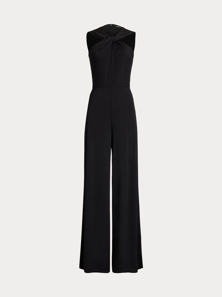 Lauren Ralph Lauren Matte Black Jersey Jumpsuit - Image 8 of 8