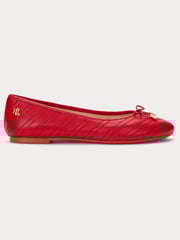 Lauren Ralph Lauren Jayna Stitched Leather Ballet Flats - Image 2 of 4