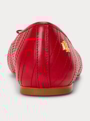 Lauren Ralph Lauren Jayna Stitched Leather Ballet Flats - Image 3 of 4