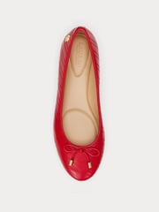 Lauren Ralph Lauren Jayna Stitched Leather Ballet Flats - Image 4 of 4