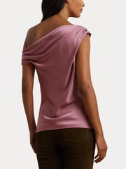 Lauren Ralph Lauren Satin Charmeuse Off-the-Shoulder Blouse - Image 5 of 7