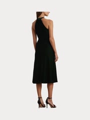 Lauren Ralph Lauren Velvet Halter 100% Cotton Midi Dress - Image 7 of 8