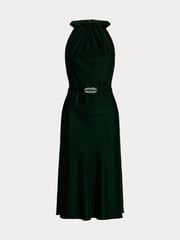 Lauren Ralph Lauren Velvet Halter 100% Cotton Midi Dress - Image 8 of 8