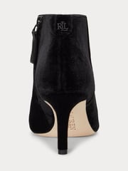 Lauren Ralph Lauren Lizie Velvet Ankle Boots - Image 2 of 4