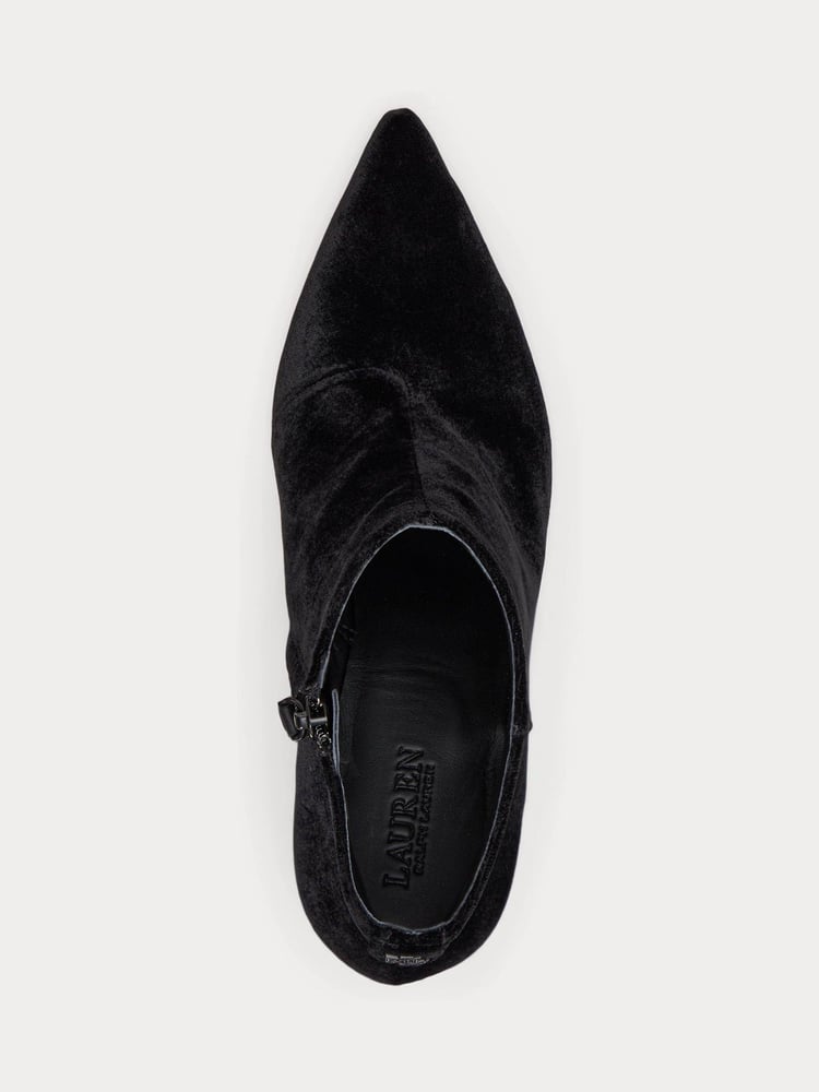 Lauren Ralph Lauren Lizie Velvet Ankle Boots - Image 4 of 4