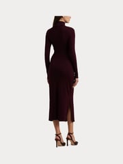 Lauren Ralph Lauren Tie-Front Turtleneck Dress - Image 5 of 8