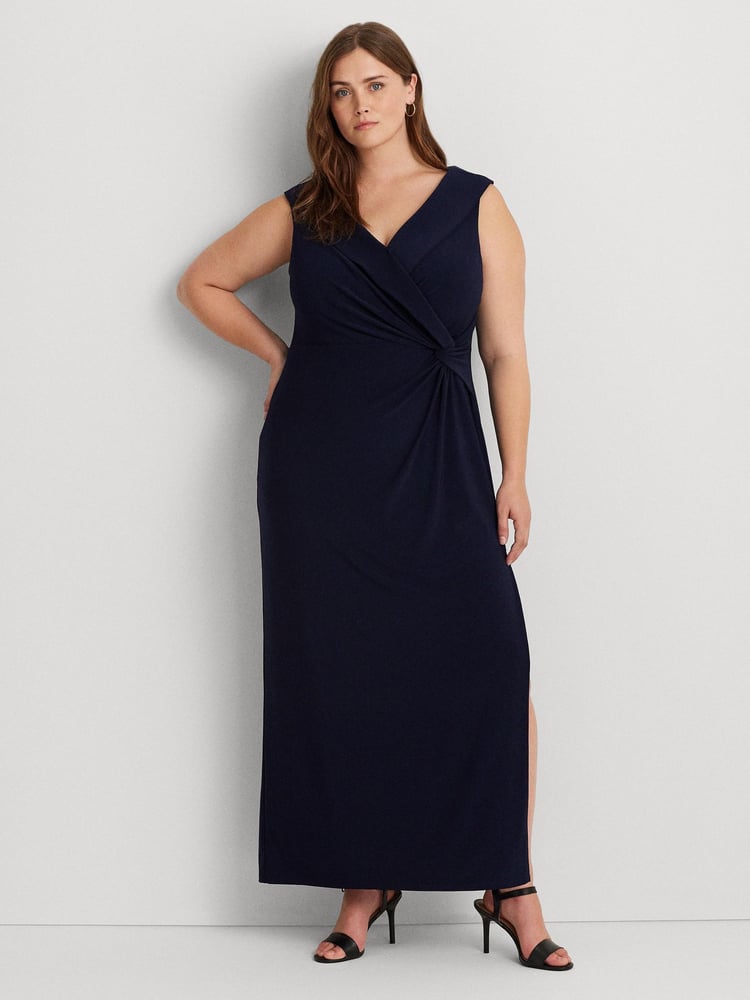 Lauren Ralph Lauren Curve Jersey Dress - Image 1 of 6