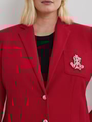 Lauren Ralph Lauren Curve Anfisa Crest Logo Blazer Jacket - Image 3 of 9