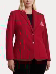 Lauren Ralph Lauren Curve Anfisa Crest Logo Blazer Jacket - Image 5 of 9