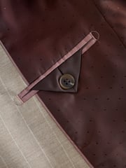 Neutral Relaxed Fit Stripe Suit Jacket (3-16yrs) - Image 11 of 12