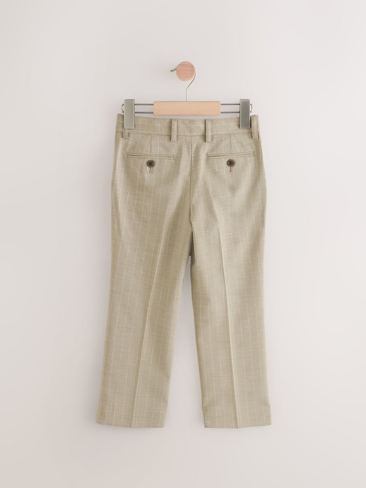 Neutral Relaxed Fit Stripe Suit Trousers (3-16yrs) - Image 2 of 8