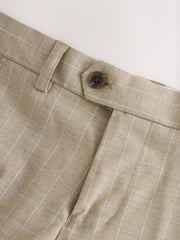 Neutral Relaxed Fit Stripe Suit Trousers (3-16yrs) - Image 4 of 8