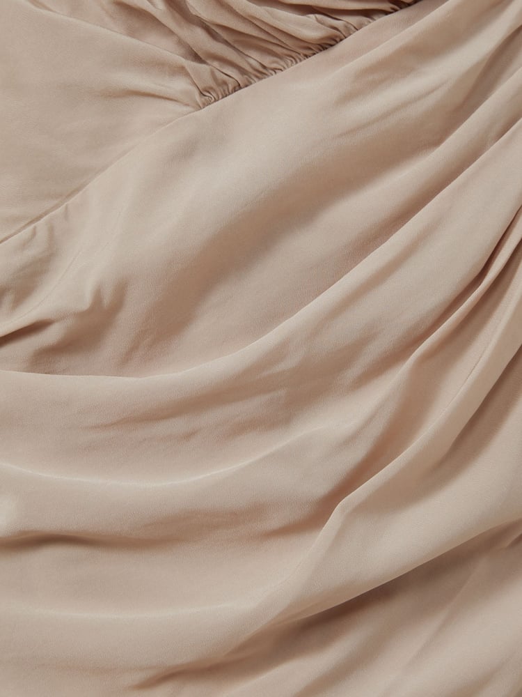 Reiss Blush Eleni Ruched Long Sleeve Top - Image 6 of 6