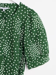 Oliver Bonas Green Short Sleeve Jumpsuit - Image 6 of 9