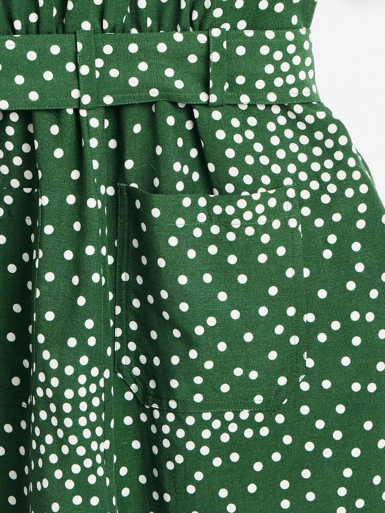 Oliver Bonas Green Short Sleeve Jumpsuit - Image 9 of 9