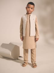 Ecru White Eid Waistcoat (3mths-16yrs) - Image 3 of 8