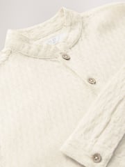 Ecru Textured Jacqard EID Kurta (3mths-16yrs) - Image 8 of 9
